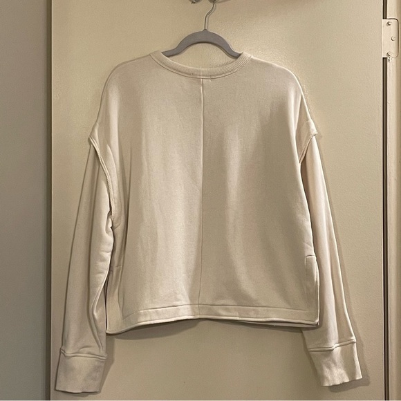 RAG & BONE NWOT Jo Cotton Blend Top in Ivory - Picture 8 of 12